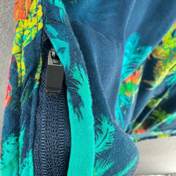 Baja Llama 121 Do One Nighthawk Button Up Hawaiian Shirt Mens XXL Blue Tigers - Picture 8 of 16